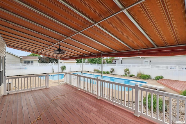 108 N Howard Ln, Long Grove, IA 52756 - wooden deck featuring a fenced backyard and a patio area