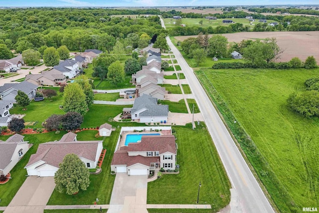 108 N Howard Ln, Long Grove, IA 52756 - aerial view of property and surrounding area featuring nearby suburban area