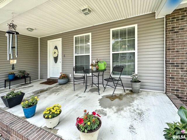 203 Breeze Dr, Carterville, IL 62918 - view of covered porch