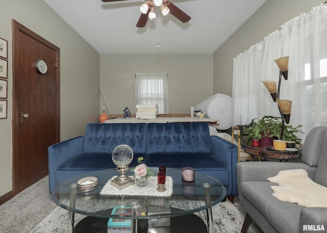 1036 30th St, Rock Island, IL 61201 - living room with ceiling fan and plenty of natural light