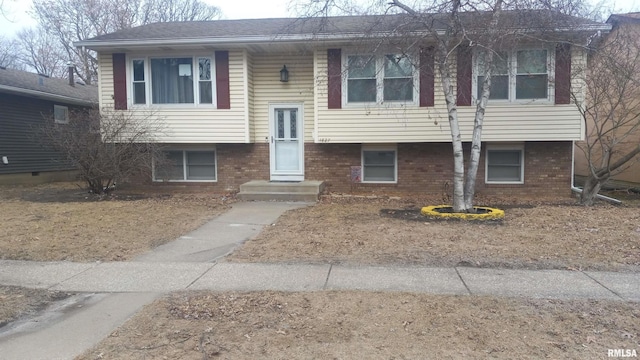 1827 13th Ave, Moline, IL 61265 - split foyer home featuring brick siding