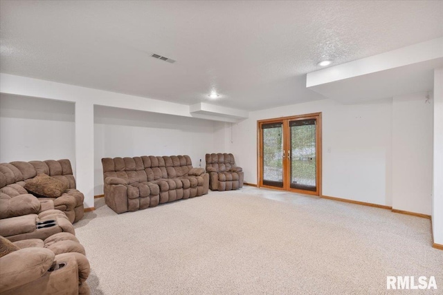 859 45th Ave, East Moline, IL 61244 - living room with baseboards, carpet, and recessed lighting