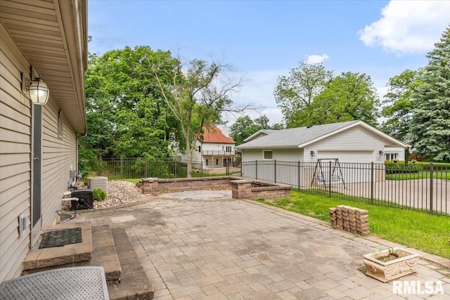 859 45th Ave, East Moline, IL 61244 - view of patio / terrace with central AC unit