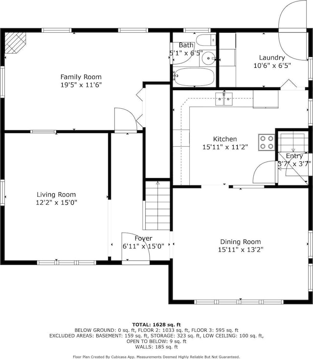 608 S Main St, Port Byron, IL 61275 - view of floor plan / room layout