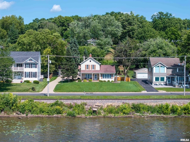 608 S Main St, Port Byron, IL 61275 - view from above of property featuring a nearby body of water
