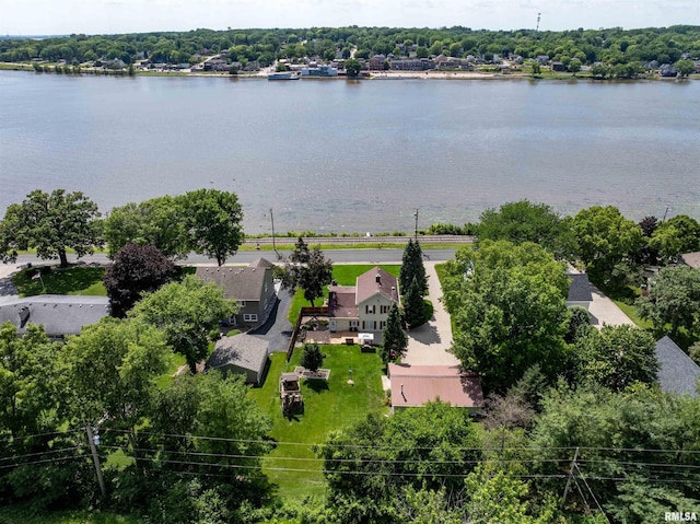 608 S Main St, Port Byron, IL 61275 - aerial view of a large body of water