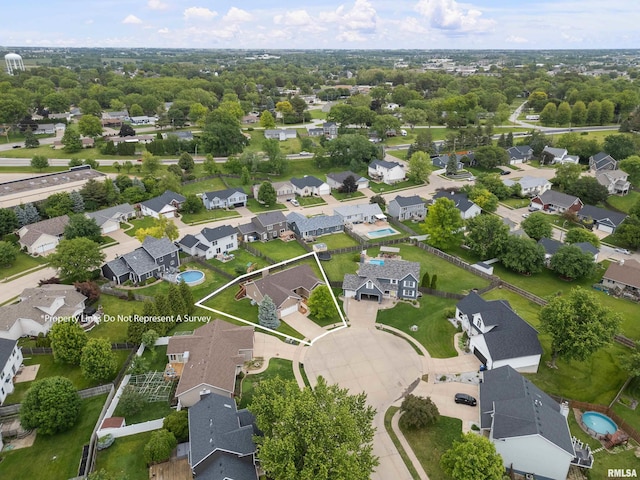 5142 Fillmore Ct, Davenport, IA 52806 - aerial overview of property's location with nearby suburban area