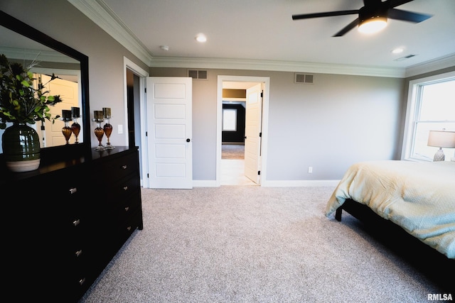 6654 Meghan Ave, Bettendorf, IA 52722 - bedroom with carpet, crown molding, baseboards, multiple windows, and recessed lighting