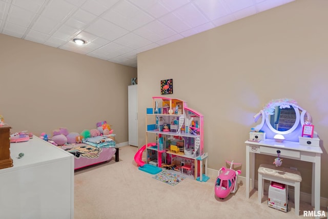 3484 Field Sike Dr, Bettendorf, IA 52722 - game room featuring carpet and baseboards