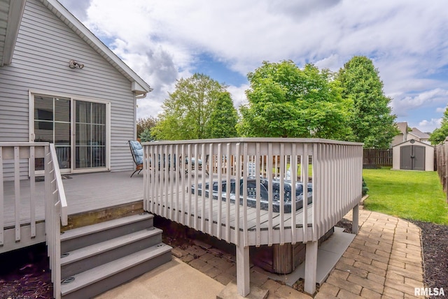 3484 Field Sike Dr, Bettendorf, IA 52722 - deck with a lawn