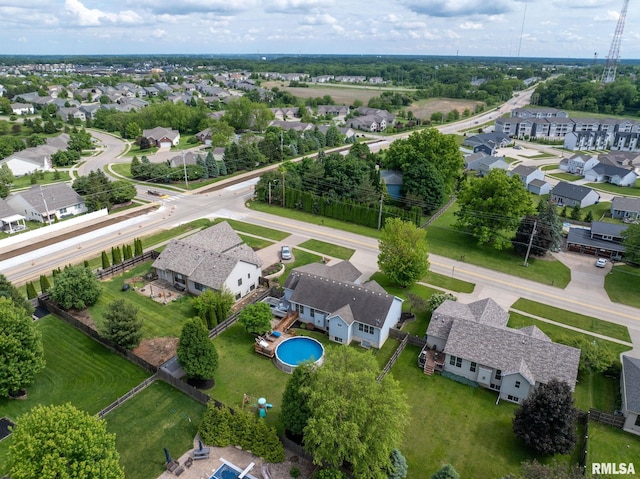 3484 Field Sike Dr, Bettendorf, IA 52722 - aerial view of residential area featuring a pool area