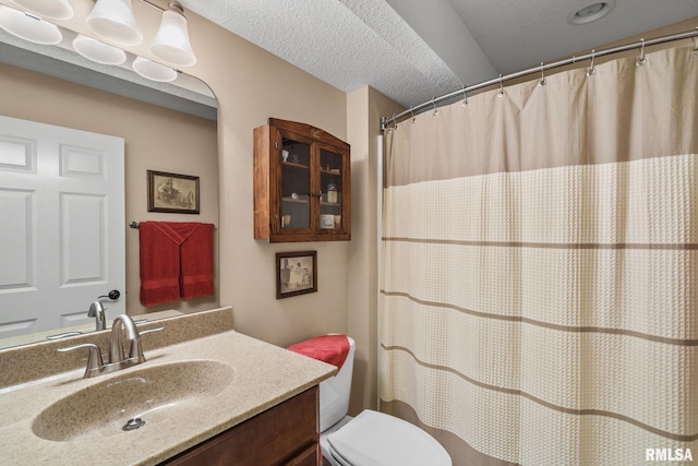 3608 Glengevlin Way, Bettendorf, IA 52722 - bathroom featuring vanity, toilet, and a shower with curtain