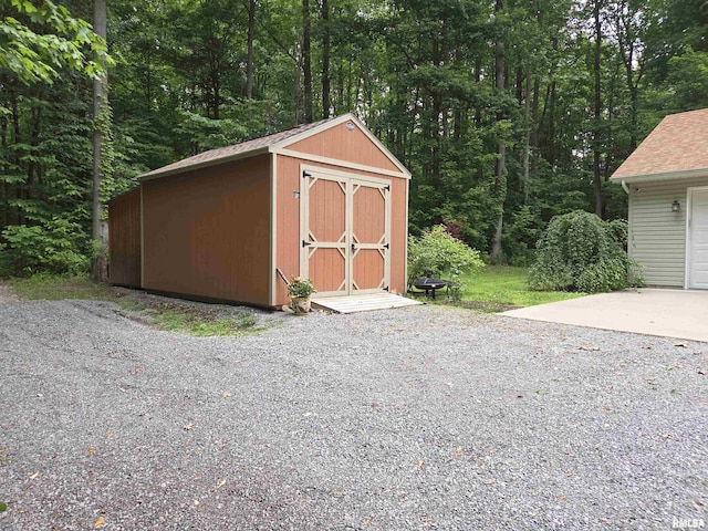 179 Hazel Rd, Simpson, IL 62985 - view of shed with a view of trees