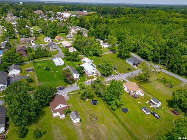 1408 Newton Ave, Johnston City, IL 62951 - aerial view of residential area featuring a forest
