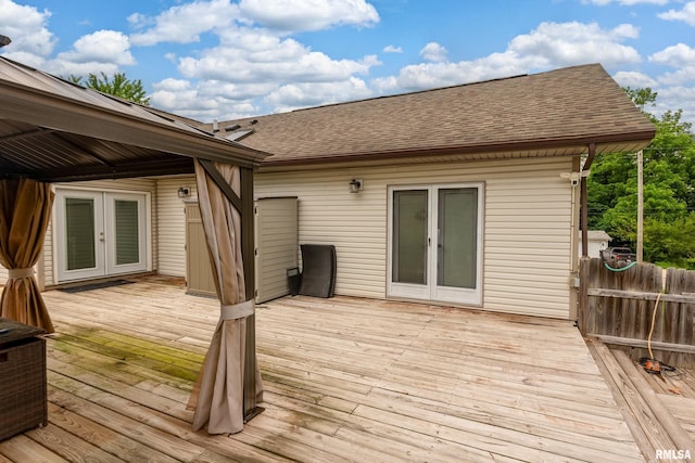 611 E Grand Ave, Carterville, IL 62918 - deck with french doors