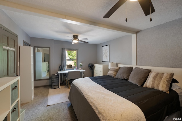 905 1st St, Camanche, IA 52730 - carpeted bedroom featuring ceiling fan
