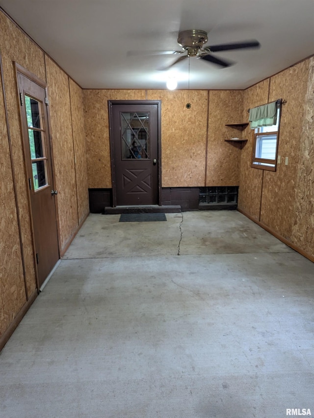 1492 45th St, New Boston, IL 61272 - doorway to property with ceiling fan