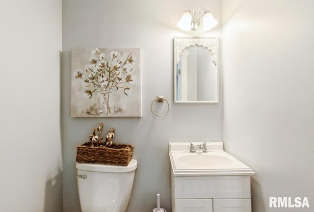 3071 S Hampton Dr, Bettendorf, IA 52722 - half bathroom with vanity and toilet
