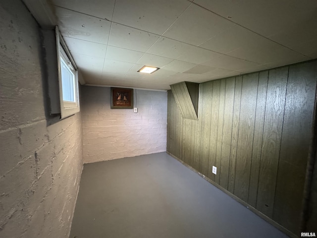1122 E Colorado St, Davenport, IA 52803 - basement featuring wooden walls