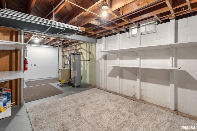 1872 19th Ave, Moline, IL 61265 - unfinished basement with water heater