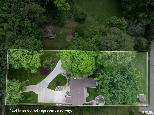 1872 19th Ave, Moline, IL 61265 - aerial view of property's location with property parcel outlined