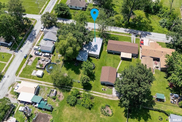 1013 Kirkpatrick St, Benton, IL 62812 - aerial view of property and surrounding area with nearby suburban area