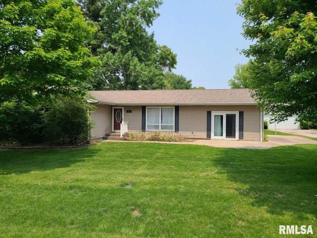 202 5th St, Matherville, IL 61263 - single story home featuring a front yard