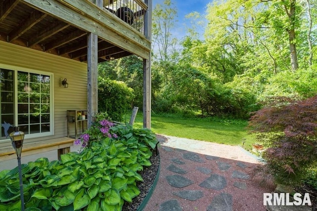461 45th Ave, East Moline, IL 61244 - view of grassy yard with a patio