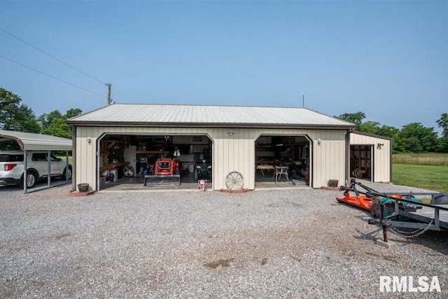 11271 W Center Rd, Mulkeytown, IL 62865 - view of detached garage
