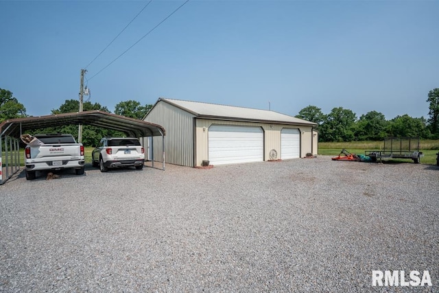 11271 W Center Rd, Mulkeytown, IL 62865 - view of detached garage