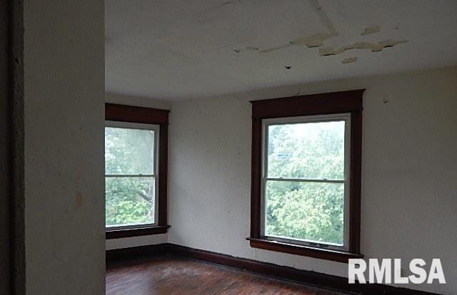 1132 W 9th St, Davenport, IA 52804 - unfurnished room featuring healthy amount of natural light, wood finished floors, and baseboards