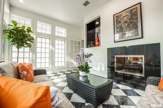 2 Hickory Ct, Rock Island, IL 61201 - living area with plenty of natural light and tile patterned floors
