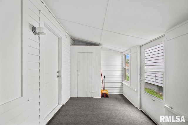 2025 W 3rd St, Davenport, IA 52802 - unfurnished sunroom featuring vaulted ceiling
