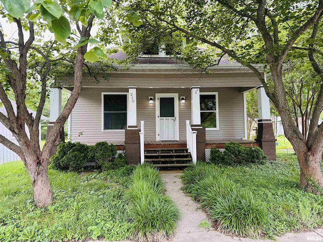 210 SE Front St, Dongola, IL 62926 - view of front of home with a porch