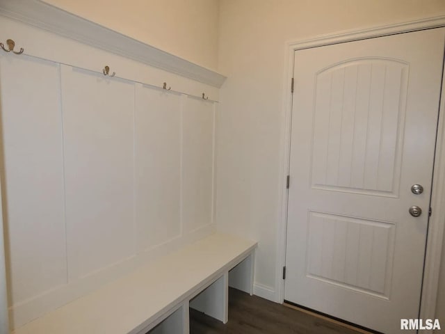 11401 N Joseph St, Dunlap, IL 61525 - mudroom featuring dark wood finished floors