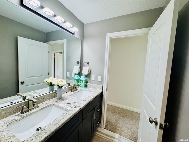 11401 N Joseph St, Dunlap, IL 61525 - full bath featuring double vanity and baseboards