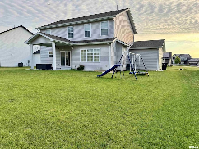 11401 N Joseph St, Dunlap, IL 61525 - back of property featuring a yard