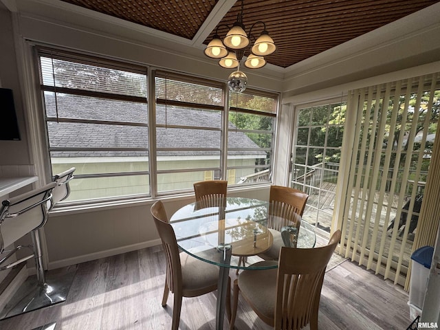 2139 10th St, East Moline, IL 61244 - sunroom / solarium with a chandelier
