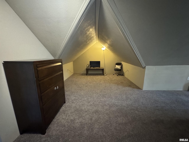 2139 10th St, East Moline, IL 61244 - additional living space featuring carpet flooring and vaulted ceiling