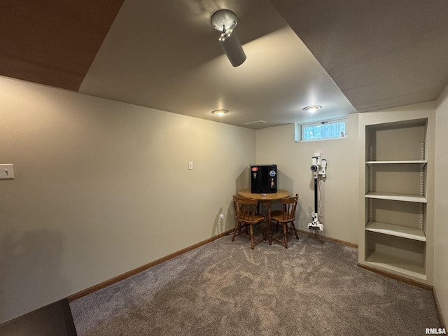 2139 10th St, East Moline, IL 61244 - carpeted home office featuring baseboards