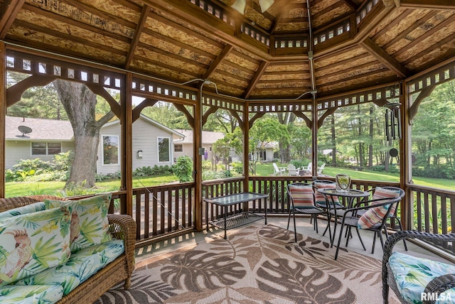 11 Shady Ln, Geneseo, IL 61254 - deck with a gazebo