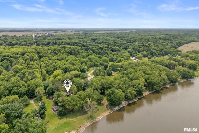 11 Shady Ln, Geneseo, IL 61254 - bird's eye view of a forest and a large body of water