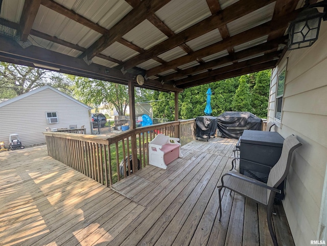 1519 W Columbia Ave, Davenport, IA 52804 - deck featuring a grill