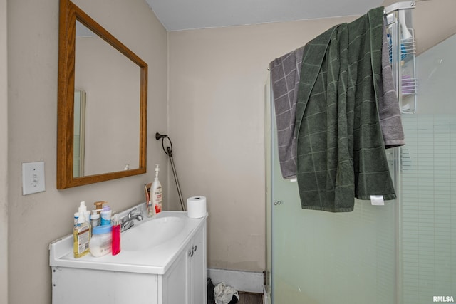 2734 Bridge Ave, Davenport, IA 52803 - full bath with vanity and a shower stall