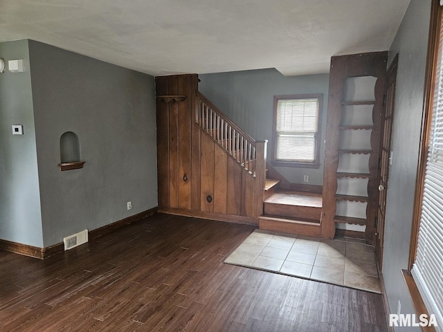 2336 24 1/2 St, Rock Island, IL 61201 - staircase featuring wood finished floors and baseboards