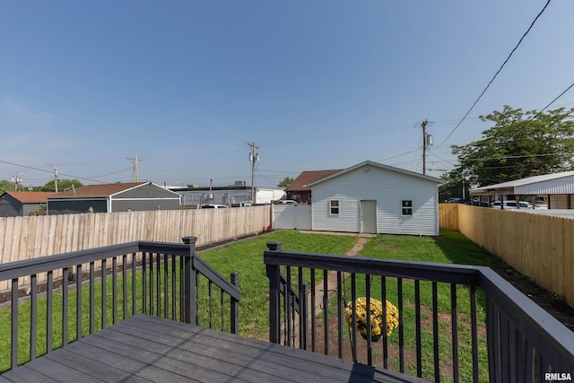 1637 24th Ave, Moline, IL 61265 - view of wooden deck