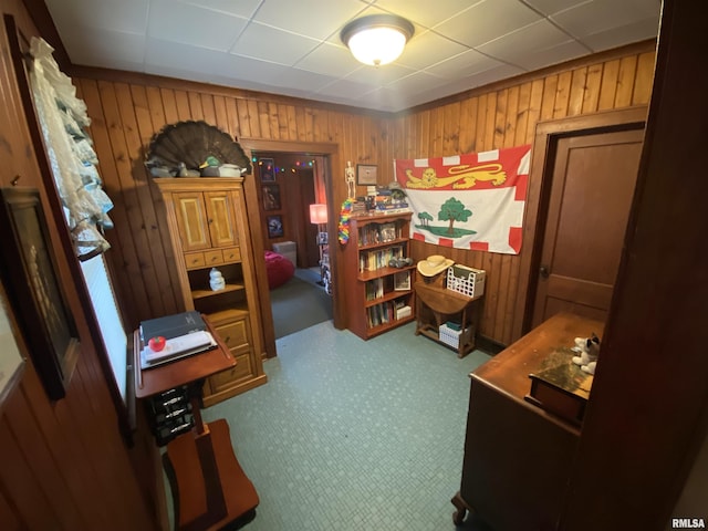 904 W Main St, Reynolds, IL 61279 - home office with wood walls