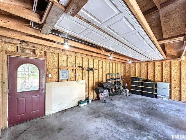 52 Chickasaw St, Mcclure, IL 62957 - garage featuring electric panel