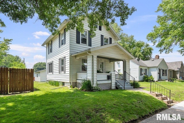 546 21st Ave, Moline, IL 61265 - american foursquare style home with covered porch