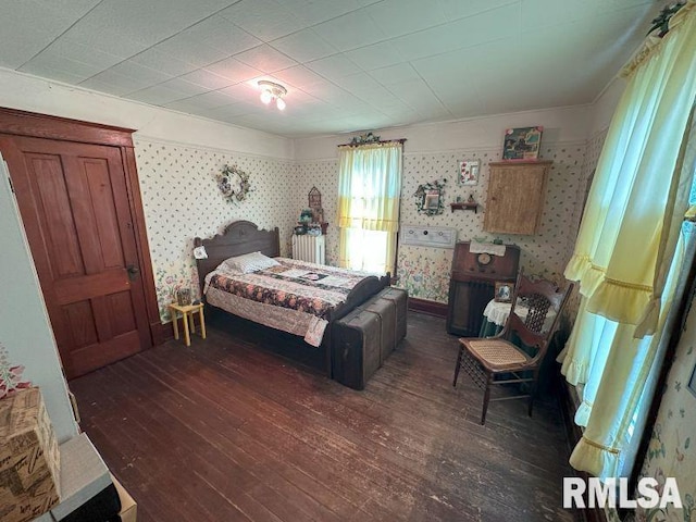 605 Fulton St, Grand Mound, IA 52751 - bedroom featuring hardwood / wood-style flooring
